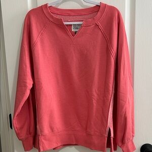 American Eagle Outfitters Coral Big Hug notched sweatshirt Medium